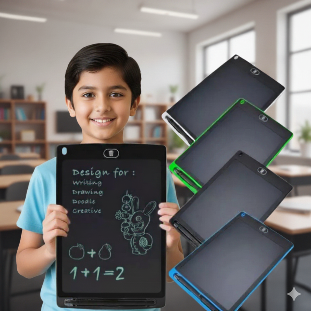 Kids LCD Writing Tablet - Reusable Doodle Pad, Digital Drawing Board, 6.5/8.5/10/12 Inch, Touch Erase, Eco-Friendly Learning & Writing Board, Portable & Lightweight, Fun & Educational Toy, Perfect Gift for Toddlers