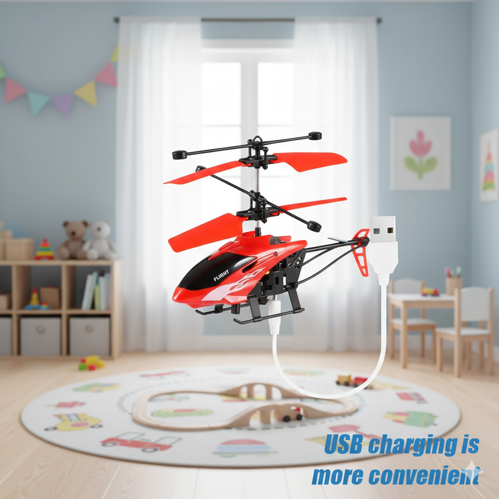 Remote Control Helicopter – Rechargeable Toy Aircraft | Durable & Lightweight | Perfect Gift for Kids & Adults